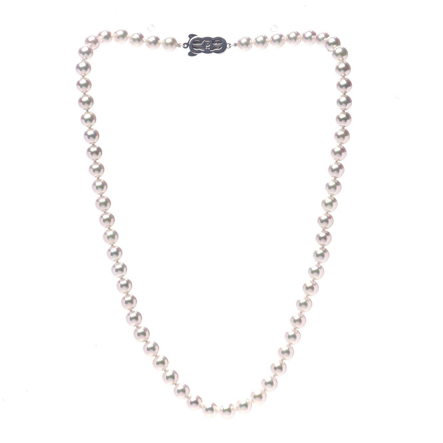 Mikimoto Sterling Silver Akoya Pearl 6.5-7mm Strand Necklace 18 3 of 6