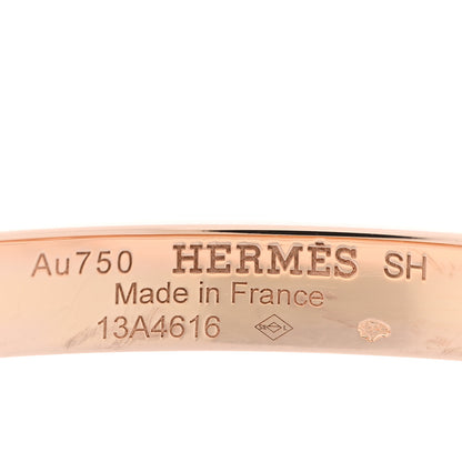 Hermes 18K Rose Gold PM Collier De Chien Bracelet SH 3 of 3
