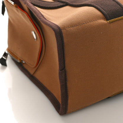 Hermes Polyamide Cotton Carrying Dog Bag Fauve Feu 7 of 8