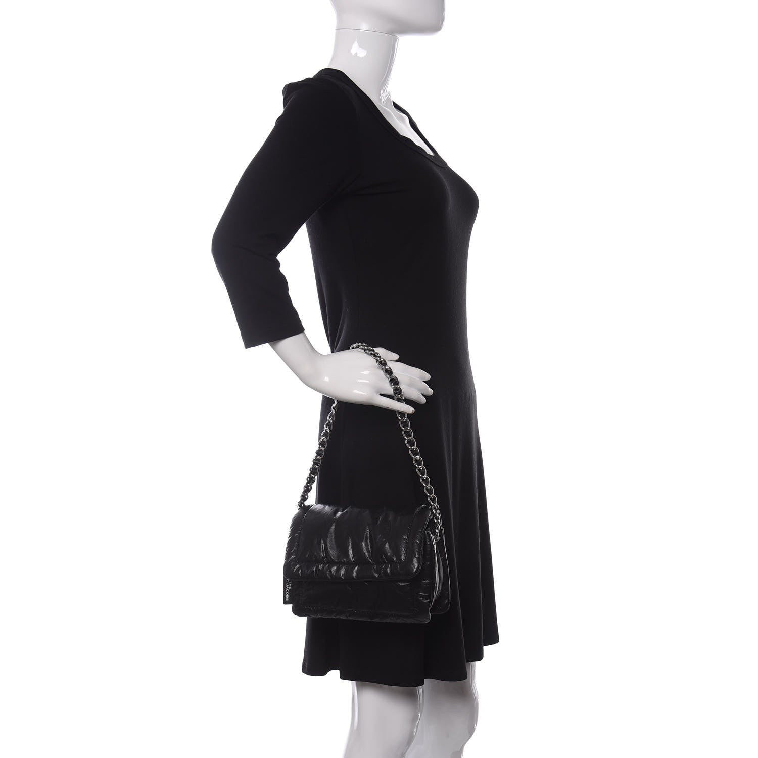 Marc Jacobs Lambskin The Pillow Bag Black 2 of 8