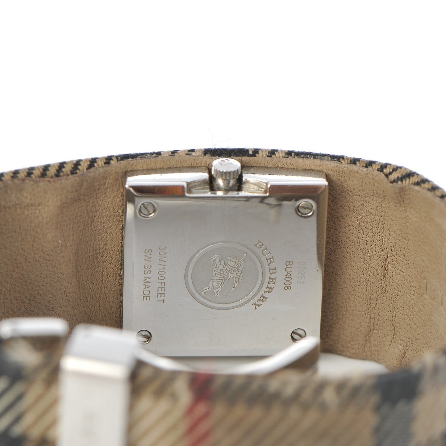 Stainless Steel Calfskin 24mm Quartz Watch Beige BU4008