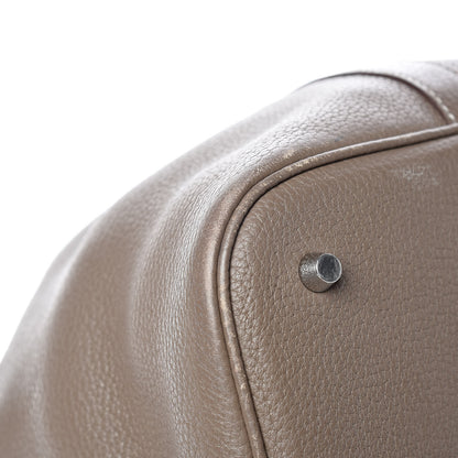 Hermes Taurillon Clemence Picotin Lock 26 GM Etoupe 10 of 16