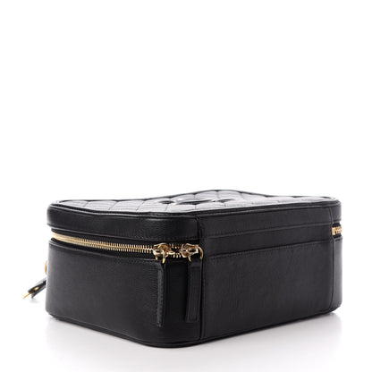 Chanel Caviar Quilted Large CC Filigree Vanity Case Black 4 of 10