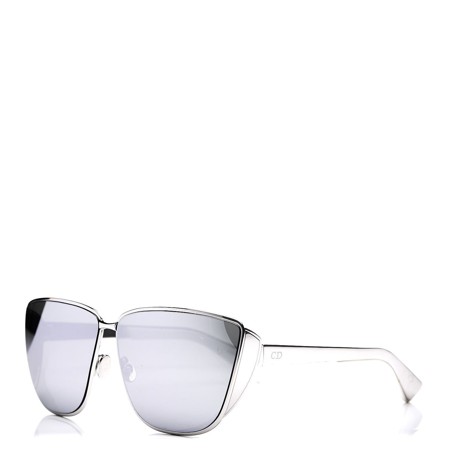 Christian Dior Metal Mirrored Futurist Sunglasses Silver 1 of 9