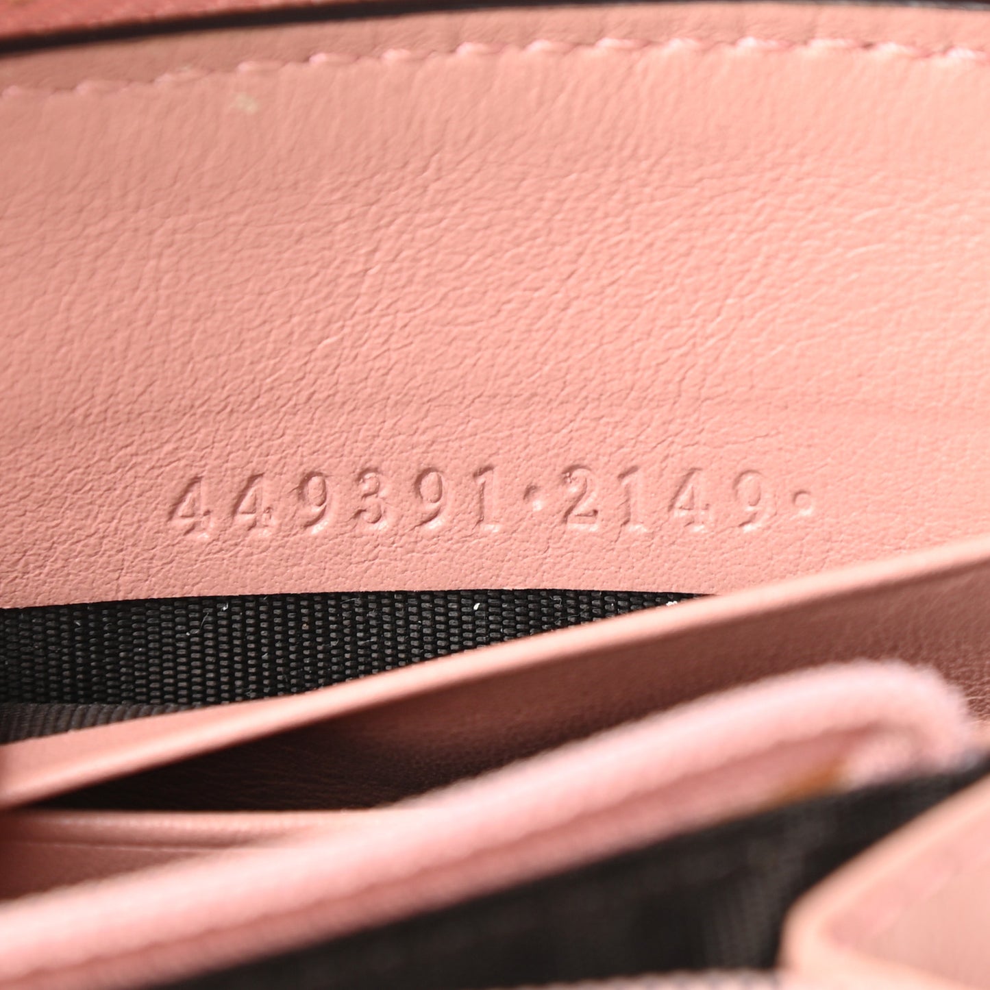 Microguccissima Zip Around Wallet Soft Pink