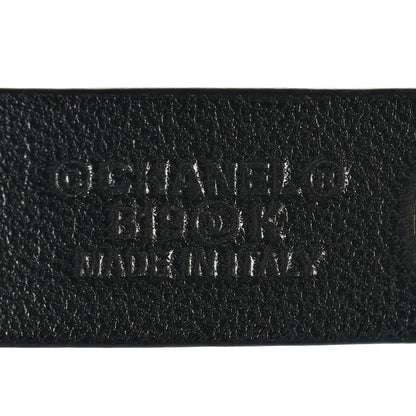 Chanel Lambskin CC Pearl Chain Belt 75 30 Black 3 of 6