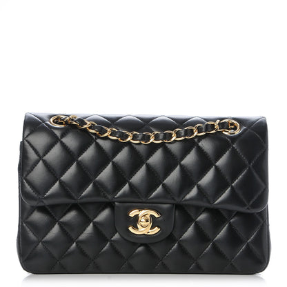 Chanel Lambskin Quilted Small Double Flap Black 1 of 7