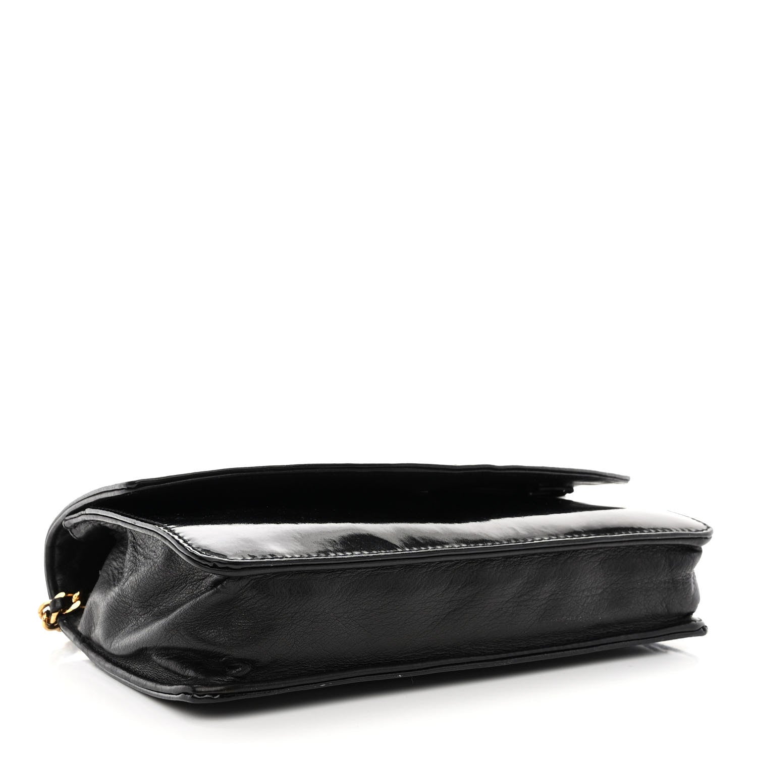 Chanel Patent Timeless CC Wallet On Chain WOC Black 4 of 14