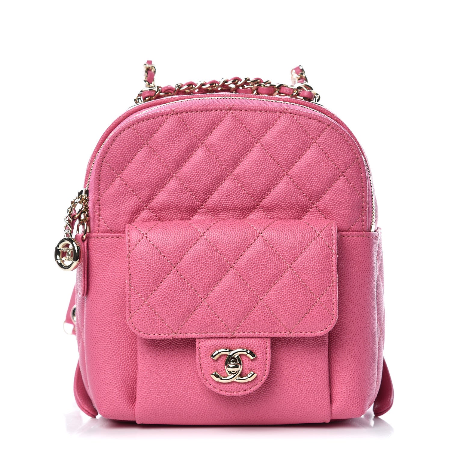 Chanel Caviar Quilted Small CC Day Backpack Pink 1 of 7