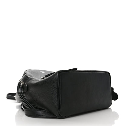 Fendi Vitello Dolce Crystal Croc Tail Mini Backpack Black 4 of 9