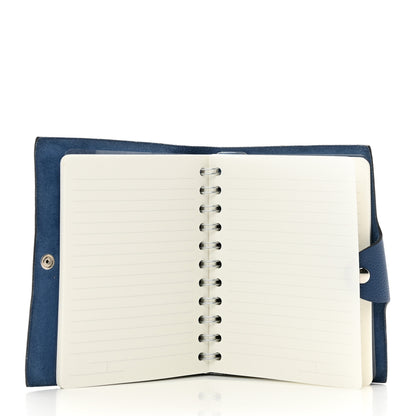 Hermes Togo Ulysse PM Notebook Cover Bleu Azur 5 of 7