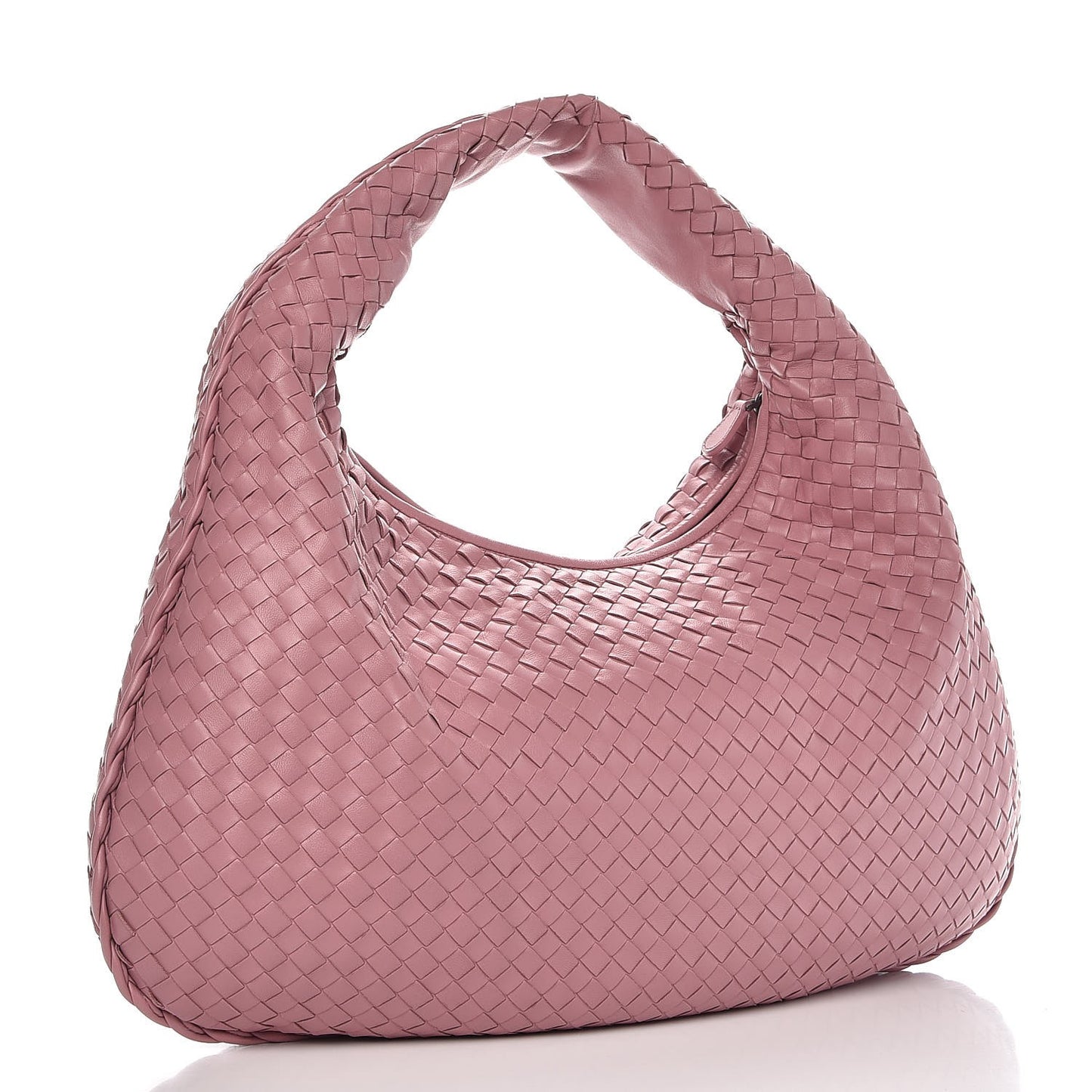 Nappa Intrecciato Large Veneta Hobo Glicine