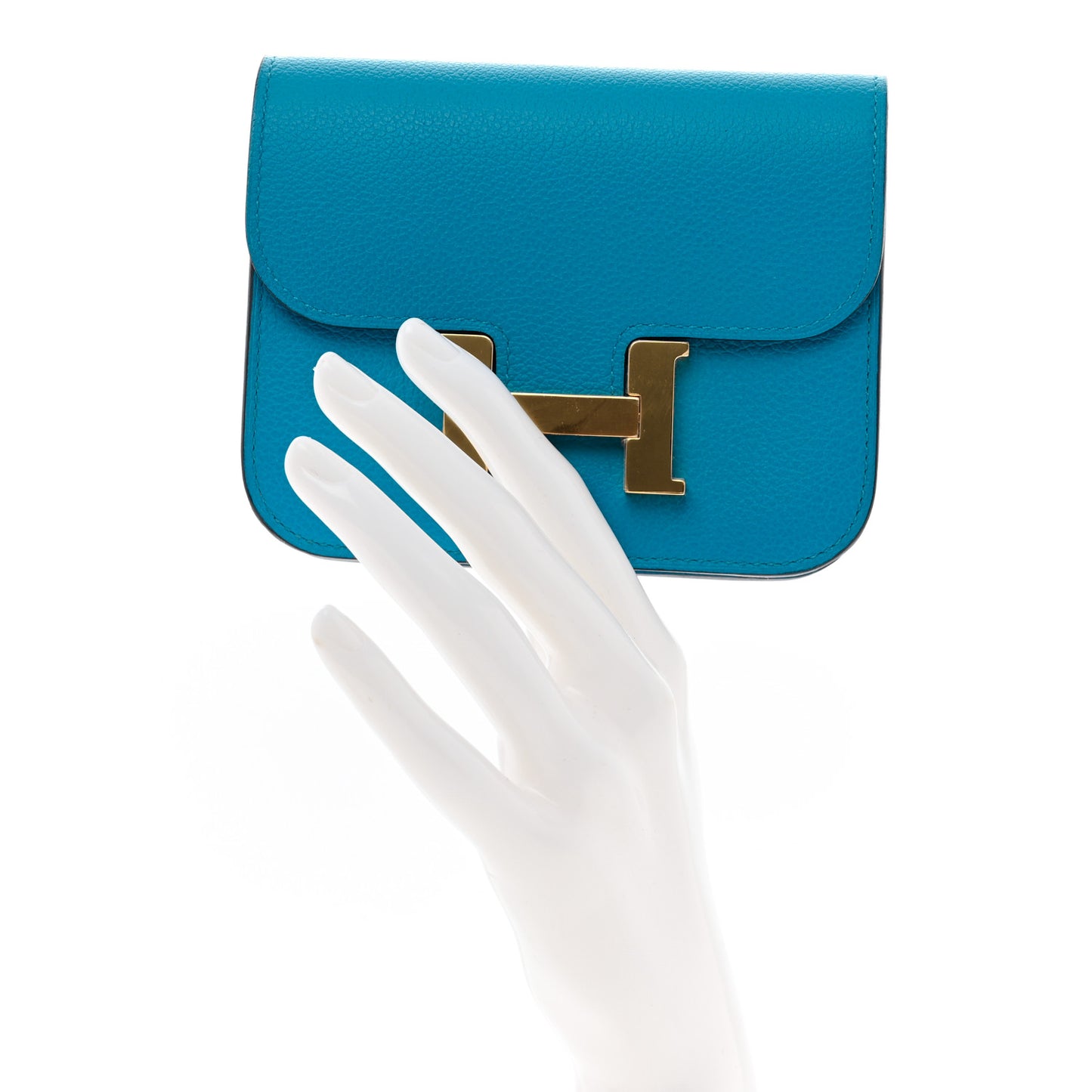 Evercolor Bi-Color Constance Slim Wallet Bleu Frida Rose Mexico