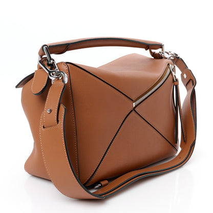 Loewe Calfskin Medium Puzzle Bag Tan 3 of 11