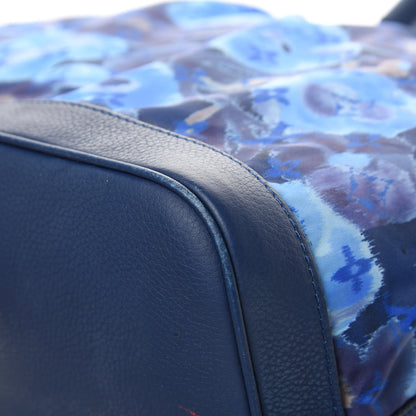 Louis Vuitton Nylon Monogram Ikat Noefull MM Grand Blue 10 of 22