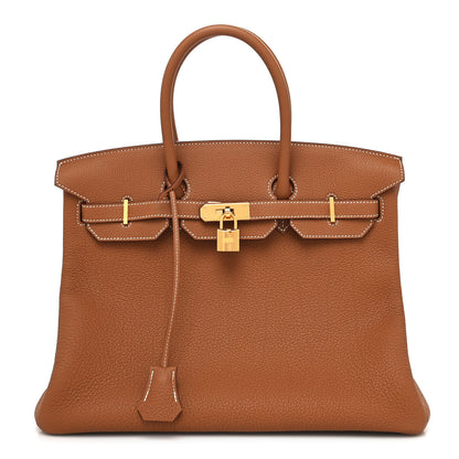 Hermes Togo Birkin 35 Gold 1 of 12