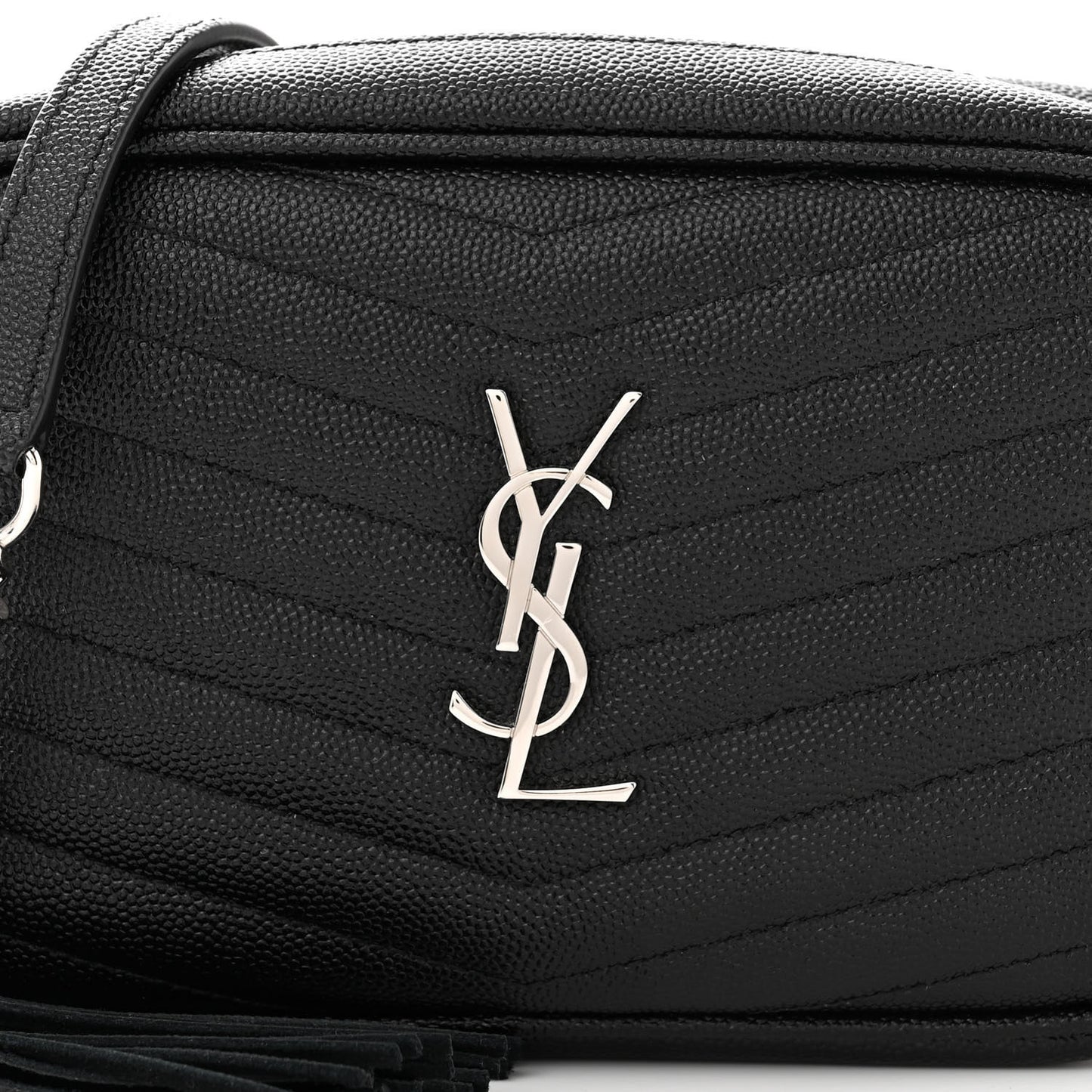 Grain De Poudre Matelasse Monogram Mini Lou Camera Bag Black