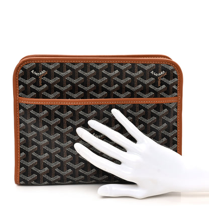 Goyard Goyardine Jouvence MM Toiletry Pouch Black Gold 2 of 8