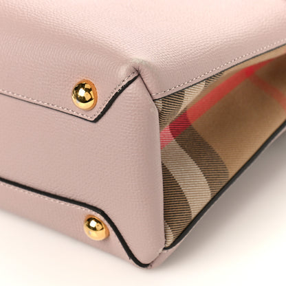 Burberry Grainy Calfskin House Check Small Banner Tote Pale Orchid 8 of 8