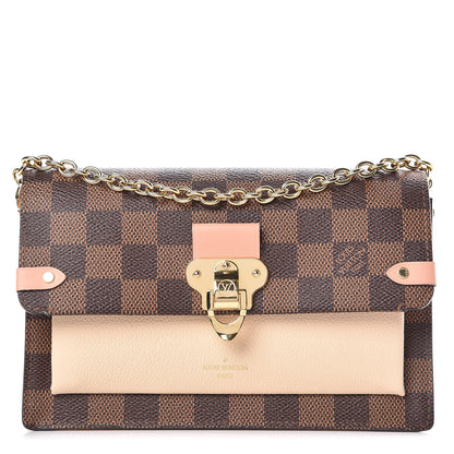 Louis Vuitton Damier Ebene Vavin Chain Wallet Creme 1 of 9
