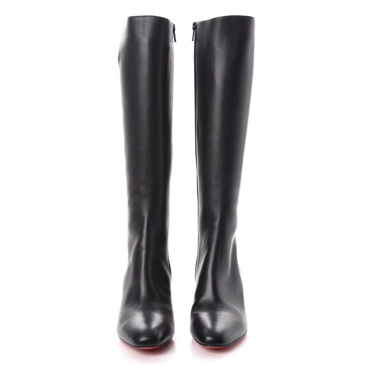 Christian Louboutin Calfskin Stefy Botte 70 Tall Boots 37.5 Black 2 of 9