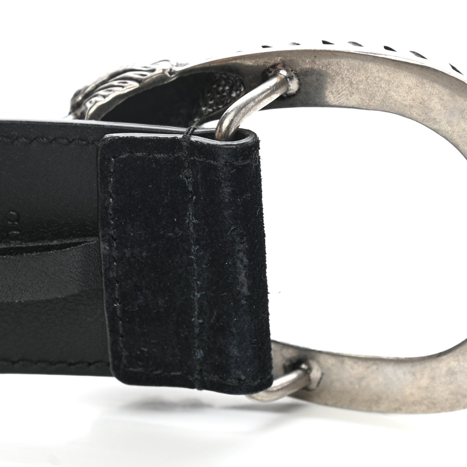 Gucci GG Supreme Monogram Suede Dionysus 40mm Belt 70 28 Beige Black 3 of 7