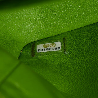 Chanel Velvet Quilted Medium Double Flap Green 7 of 8