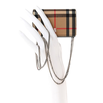 Burberry Vintage Check Jessie TB Crossbody Black 2 of 9
