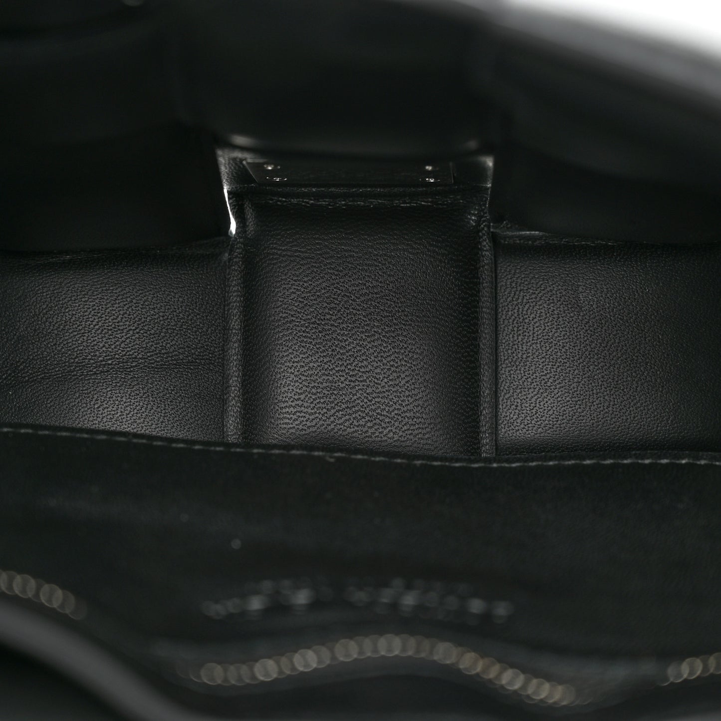 Lambskin Maxi Intreccio Padded Chain Cassette Crossbody Bag Black