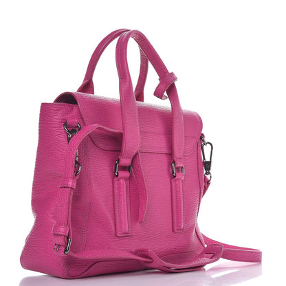 3.1 Phillip Lim 3.1 Textured Calfskin Medium Pashli Satchel Bright Fuchsia 3 of 10
