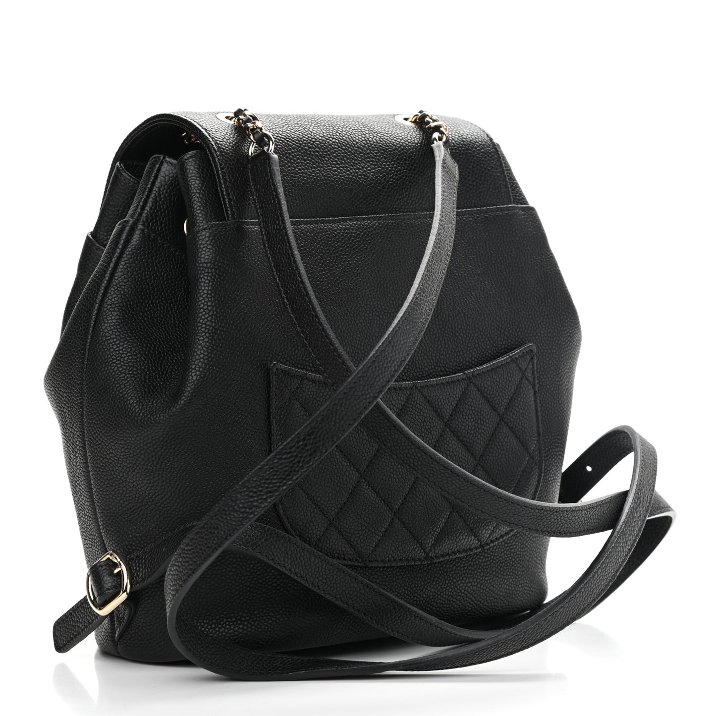 Caviar Quilted Backpack Black