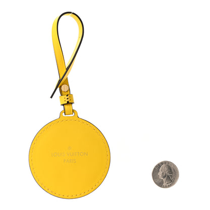 Louis Vuitton Calfskin Raffia Onthego Bag Charm Yellow 2 of 4