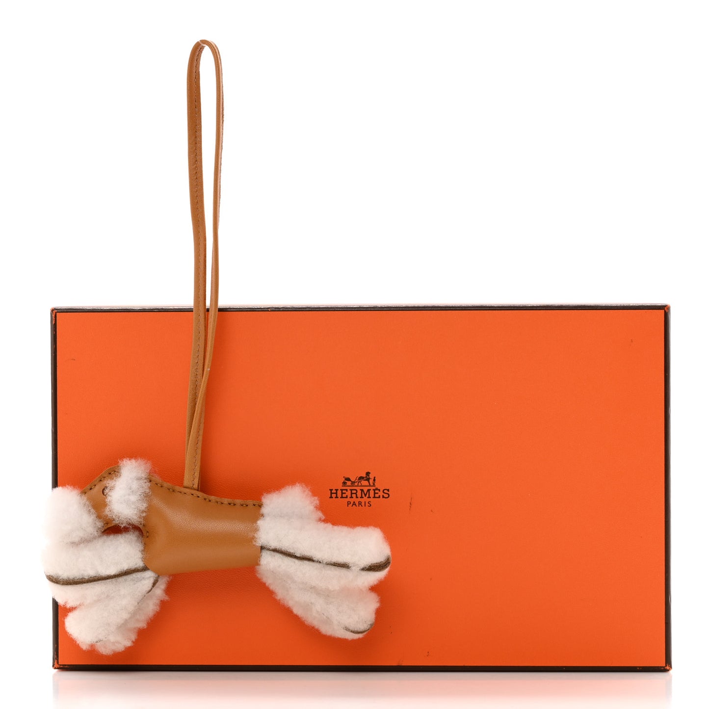 Milo Lambskin Shearling Budy Charm Biscuit
