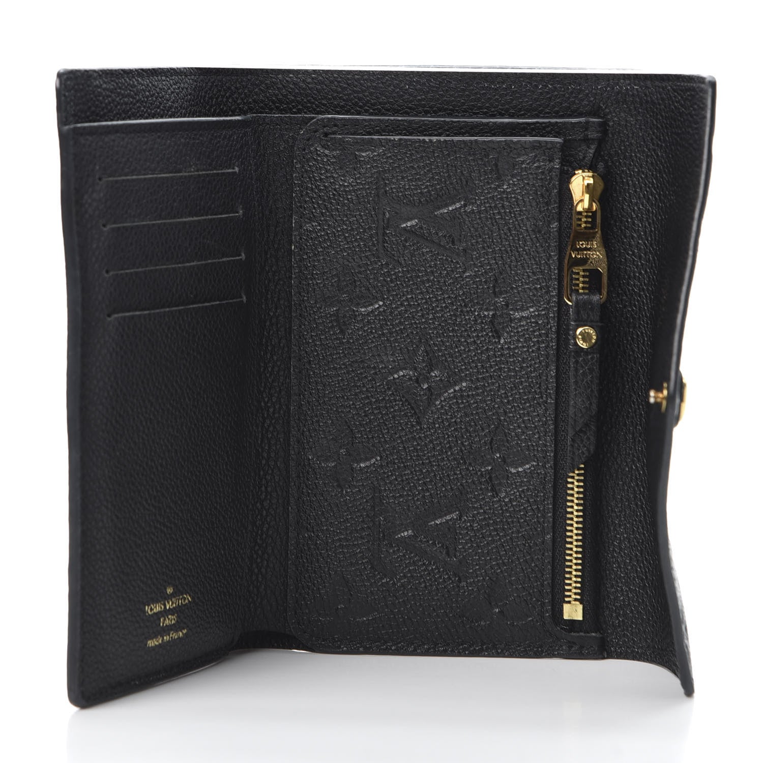 Louis Vuitton Empreinte Compact Curieuse Wallet Black 4 of 9