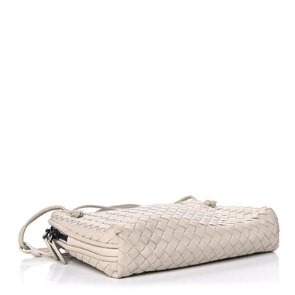 Bottega Veneta Nappa Intrecciato Pillow Crossbody Messenger White 3 of 8