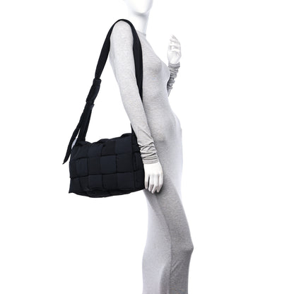 Bottega Veneta Nylon Intrecciato Padded Tech Maxi Cassette Bag Black 2 of 12