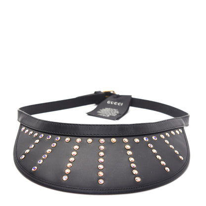 Gucci Lambskin Strass Sun Visor M Black 6 of 8