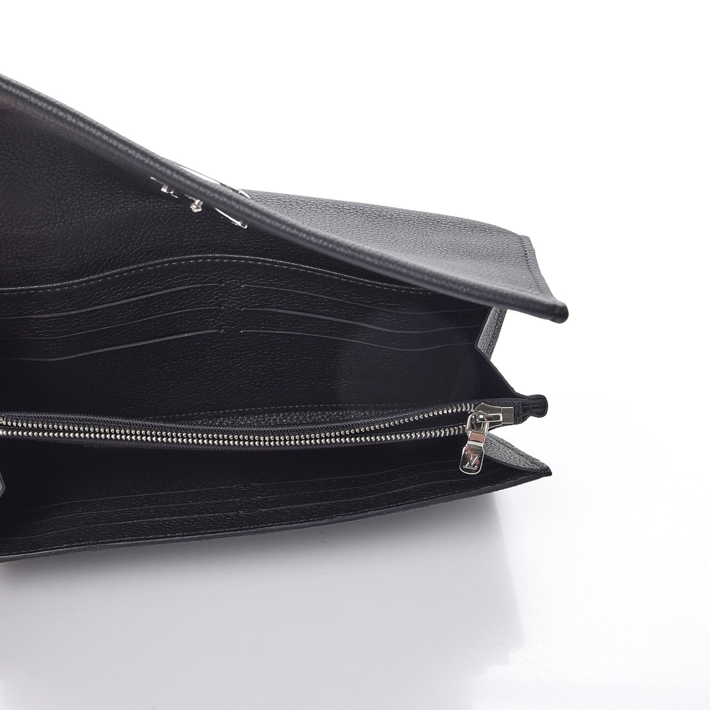 Calfskin Lockme II Wallet Black
