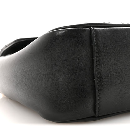 Gucci Calfskin Matelasse Small GG Marmont Shoulder Bag Black 9 of 10