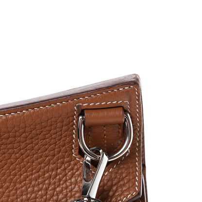 Hermes Taurillon Clemence Jypsiere 28 Gold 13 of 17