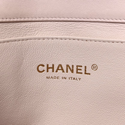 Chanel Lambskin Quilted Clutch with Chain Flap Light Pink 6 of 11