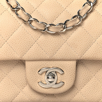 Chanel Caviar Quilted Mini Rectangular Flap Light Beige 8 of 13