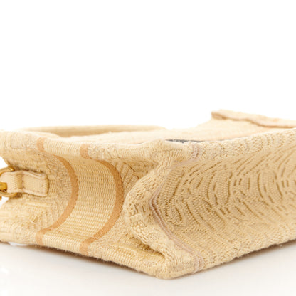 Christian Dior Raffia Oblique Mini Toile De Jouy Book Tote With Strap Beige 8 of 10