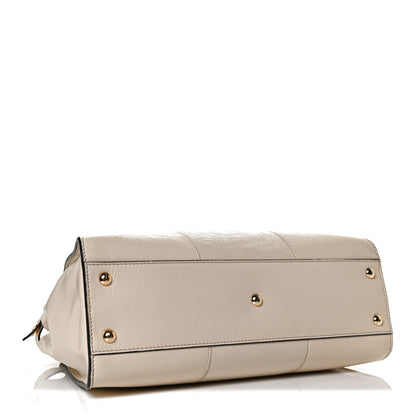 Fendi Agnello Old Shine Medium Peekaboo Iconic Satchel Camelia 7 of 31