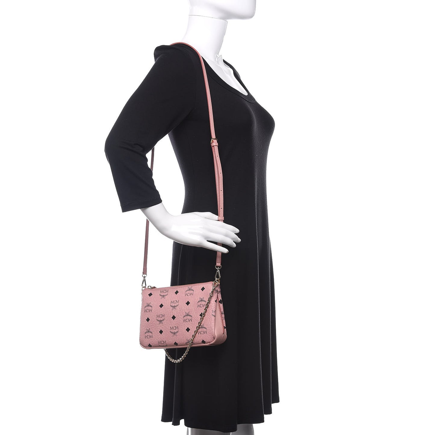 Visetos Medium Millie Zip Crossbody Bag Soft Pink