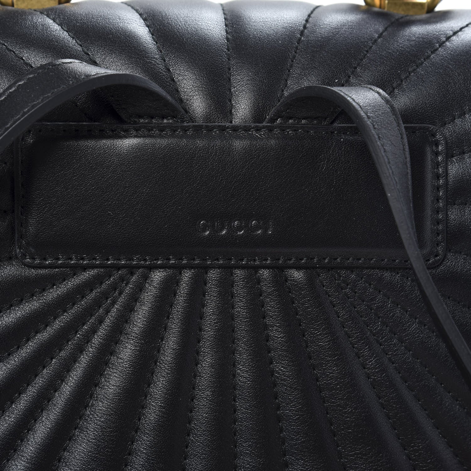 Gucci Calfskin Bamboo Trapuntata Queen Margaret Backpack Black 12 of 12