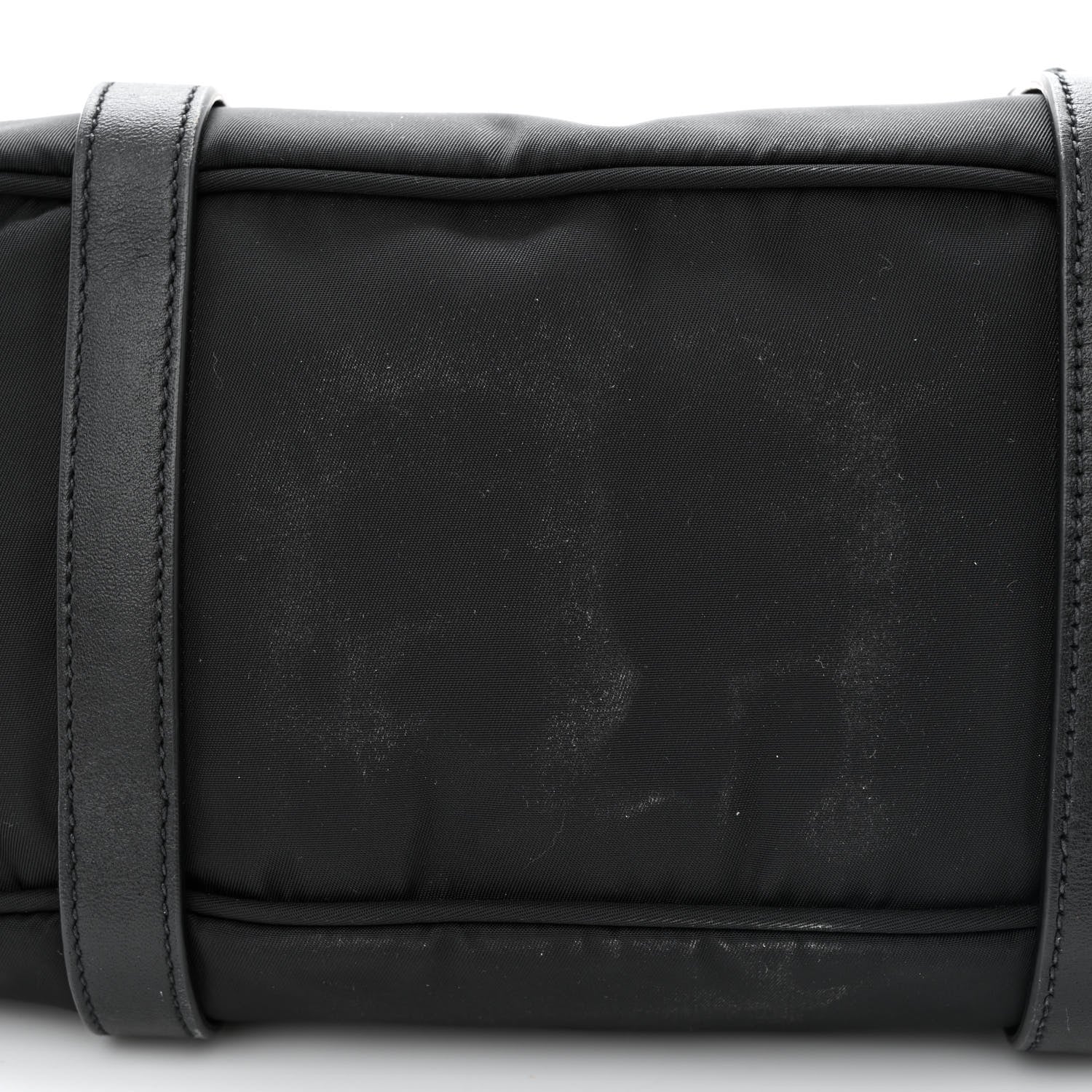 Prada Tessuto Nylon Soft Calfskin Shopping Satchel Black 13 of 13