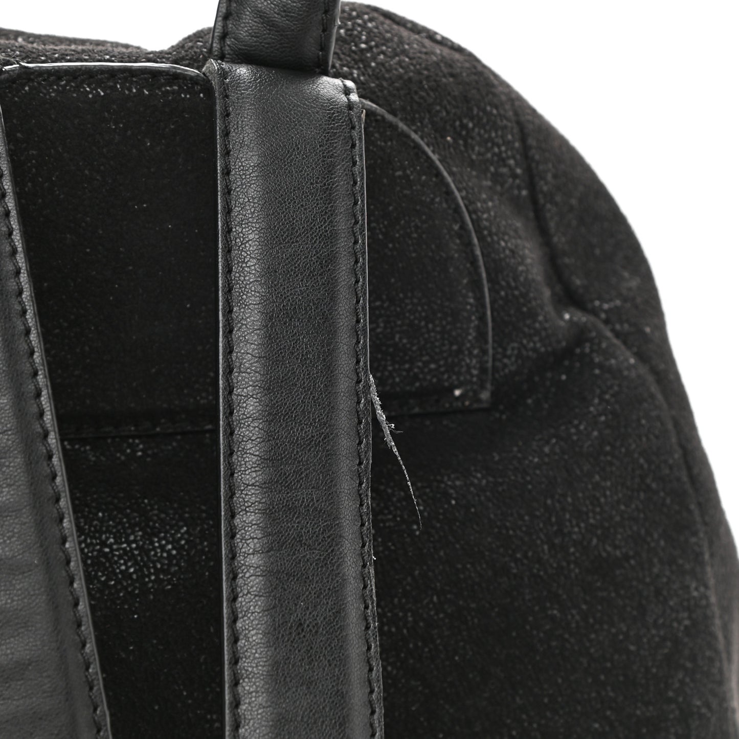 Shaggy Deer Small Falabella Backpack Black