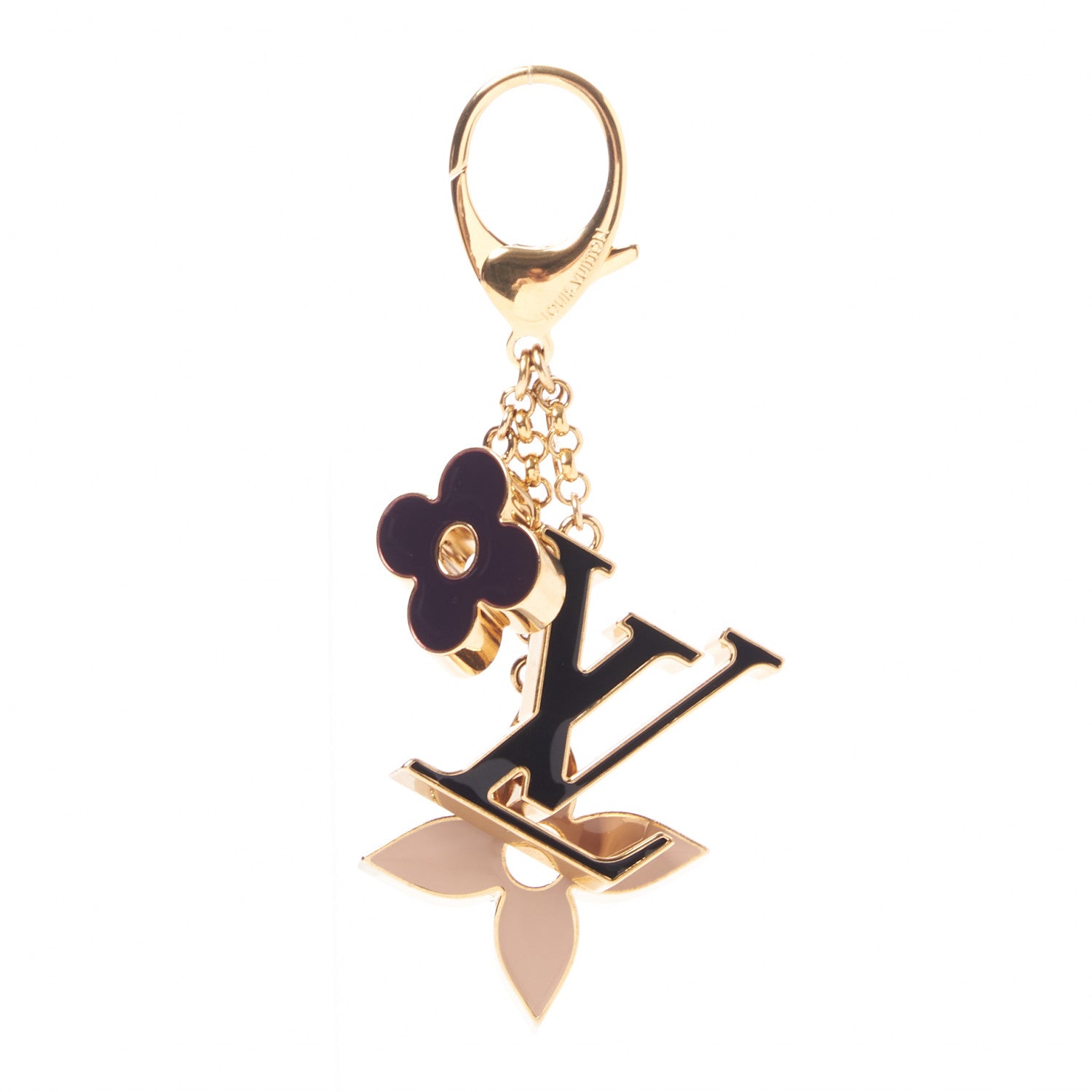 Louis Vuitton Fleur De Monogram Bag Charm Dore 1 of 4