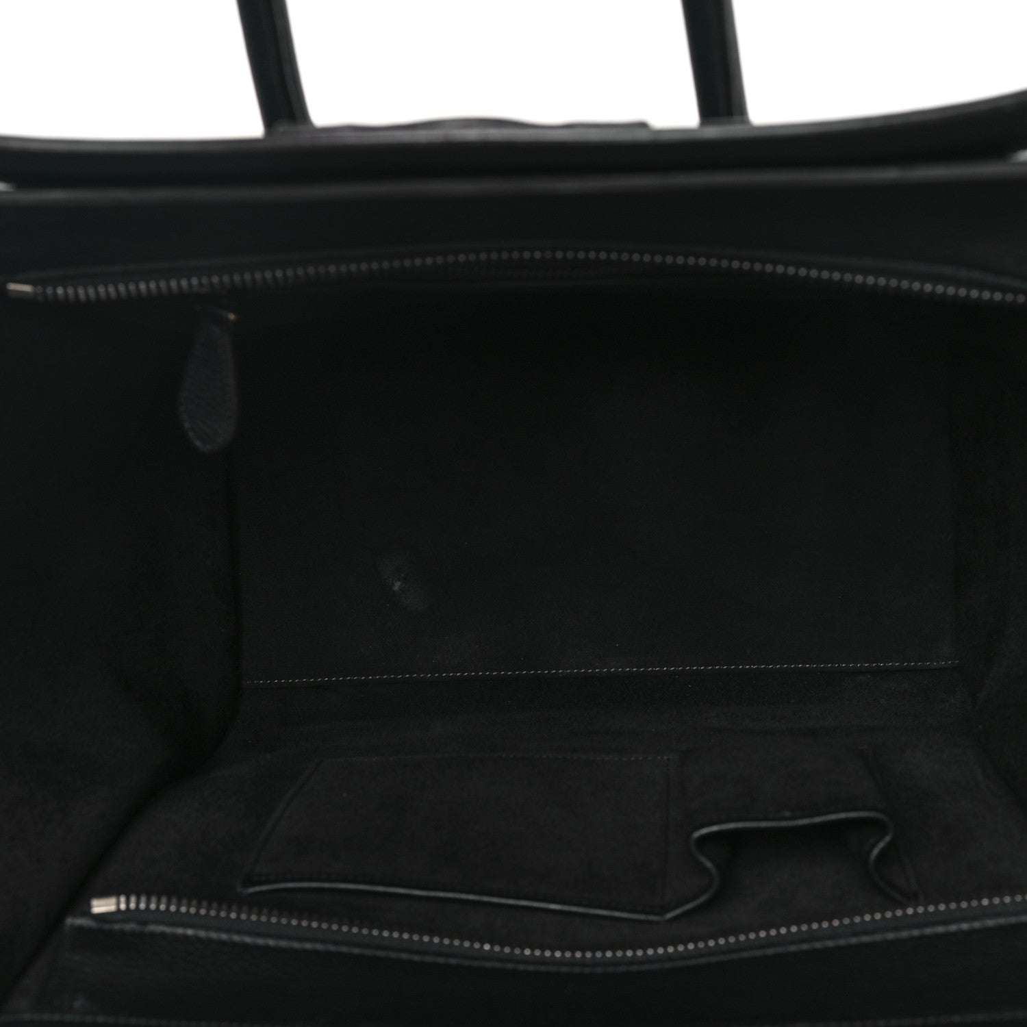 Celine Drummed Calfskin Mini Luggage Black 5 of 9